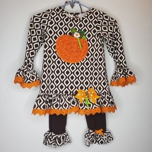 Emily Rose Fall Pumpkin Outfit Girls Size (5)